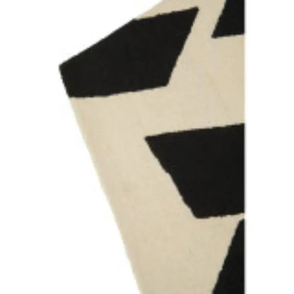 Bosie Milana Small Black and White Geometric Rug H1 x D120 x W180 AK Kin Garden Supplies