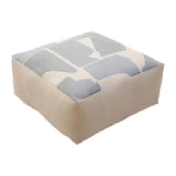 Bosie Ozella Natural And Grey Square Floor Cushion W55 x D55 x H30 AK Kin Garden Supplies