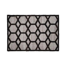 Bosie Safira Small Grey Rug with Black Hair on Leather  H14 x L14 x W122 AK Kin Garden Supplies