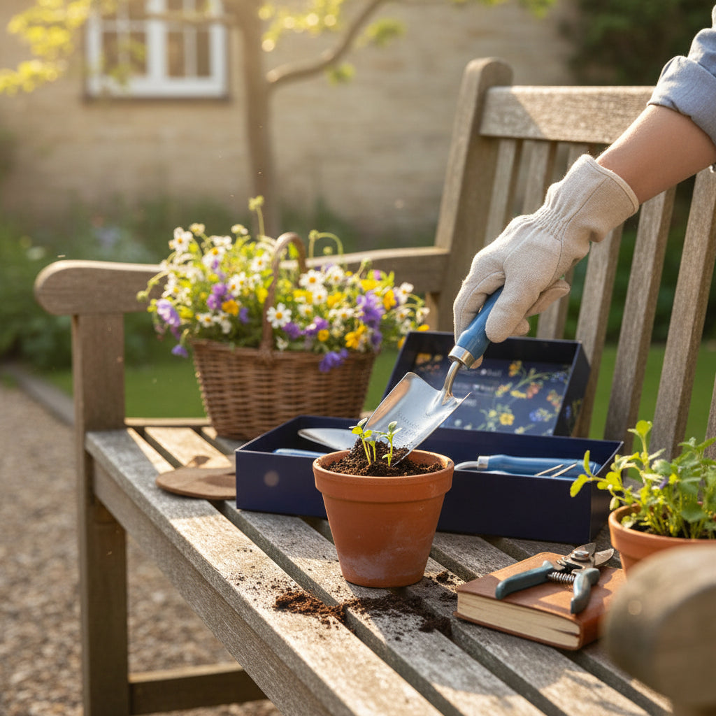 British Meadow Trowel and Fork Set House, Home & Garden