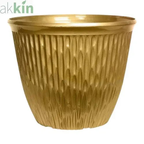 Brooklyn Planter 15" High Gloss Gold AK Kin Garden Supplies