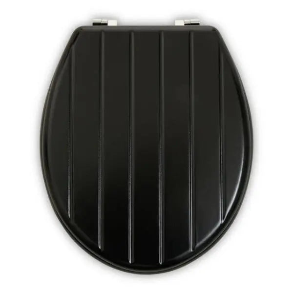 Brooks Black Panel Effect Toilet Seat AK Kin Garden Supplies