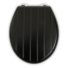 Brooks Black Panel Effect Toilet Seat AK Kin Garden Supplies