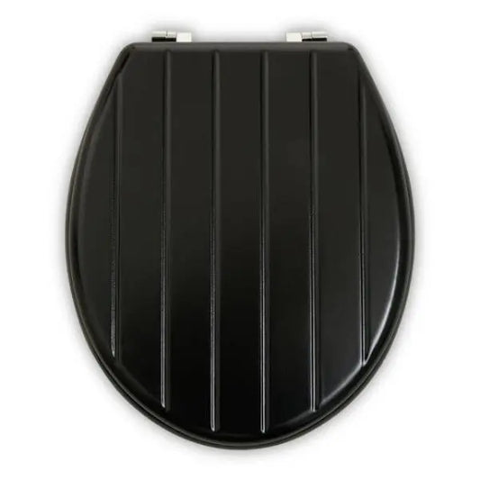 Brooks Black Panel Effect Toilet Seat AK Kin Garden Supplies