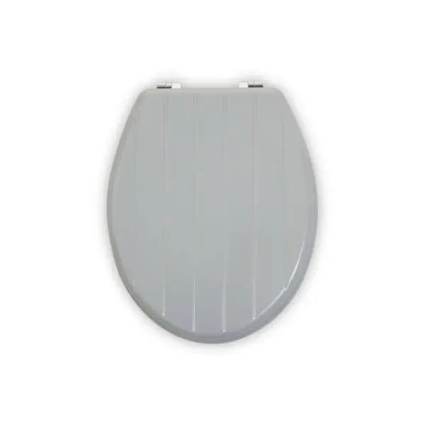 Brooks Grey Panel Effect Toilet Seat AK Kin Garden Supplies