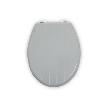 Brooks Grey Panel Effect Toilet Seat AK Kin Garden Supplies