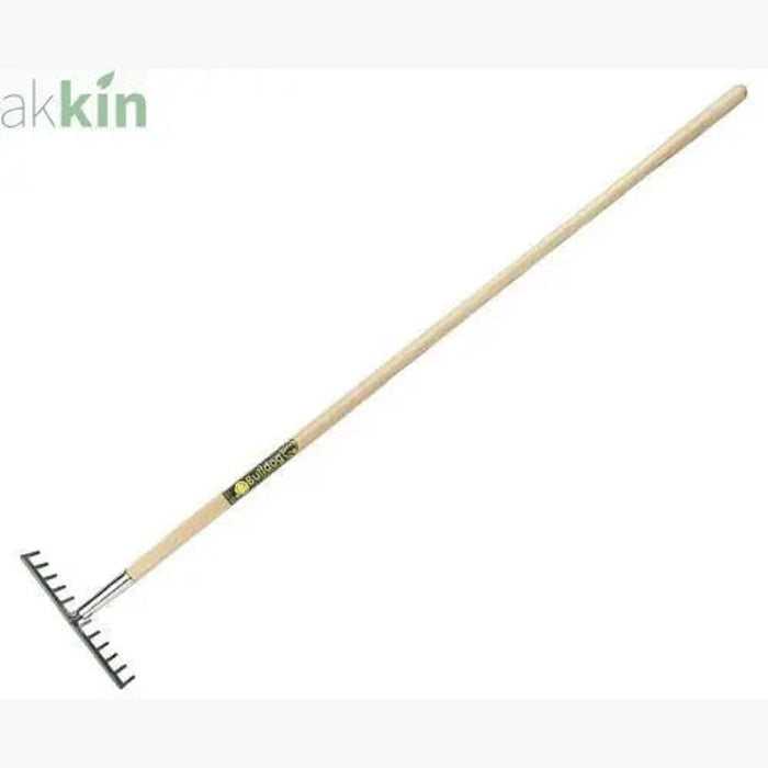 Bulldog Premier Garden Rake Straight Ash Handle 12 Tooth 60Inch - AK Kin Garden Supplies