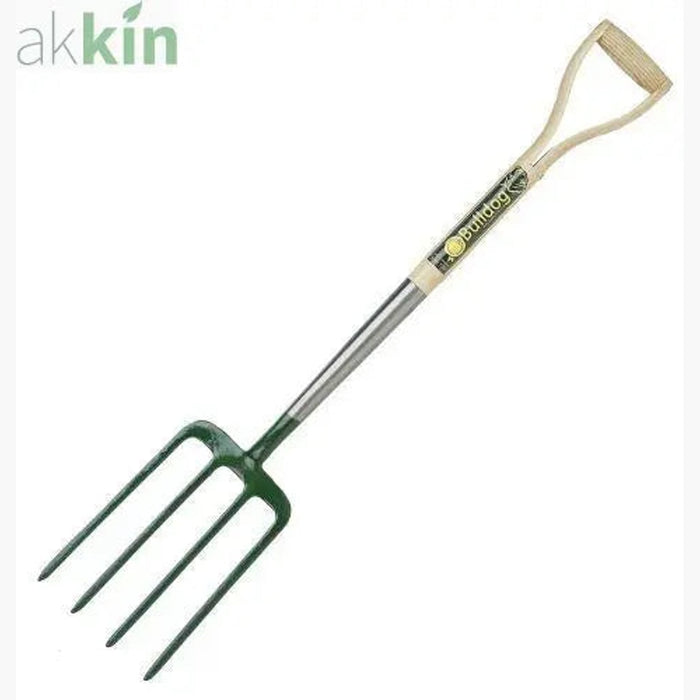 Bulldog Tools Premier Digging Garden k 4 Prong Ash YD Handle 28" 71cm - AK Kin Garden Supplies