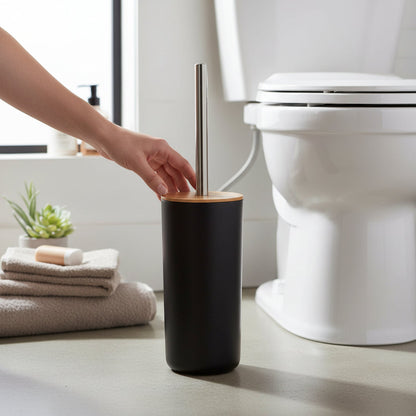 Canyon Black Toilet Brush Holder House, Home & Garden