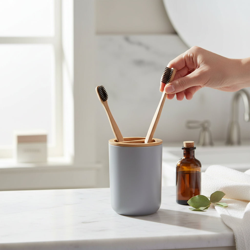 Canyon Grey Toothbrush Holder House, Home & Garden