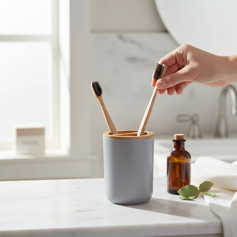Canyon Grey Toothbrush Holder House, Home & Garden