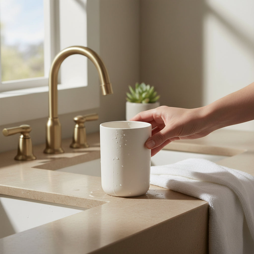 Canyon White Bathroom Tumbler House, Home & Garden