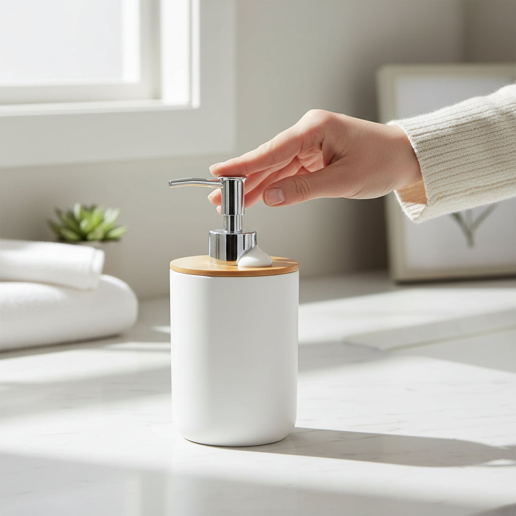 Canyon White Lotion Dispenser - 500ml House, Home & Garden