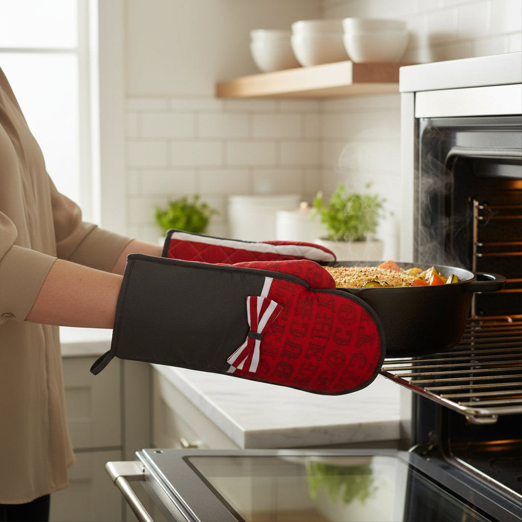 Carnival Double Oven Glove House, Home & Garden