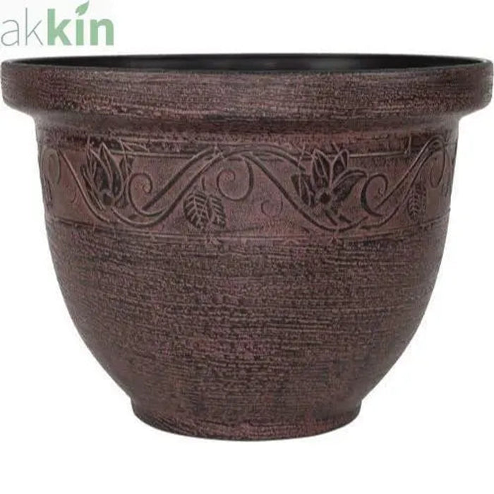 Celtic Planter 36cm  Brown AK Kin Garden Supplies
