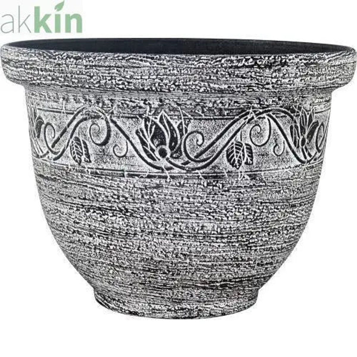 Celtic Planter 36cm  White AK Kin Garden Supplies