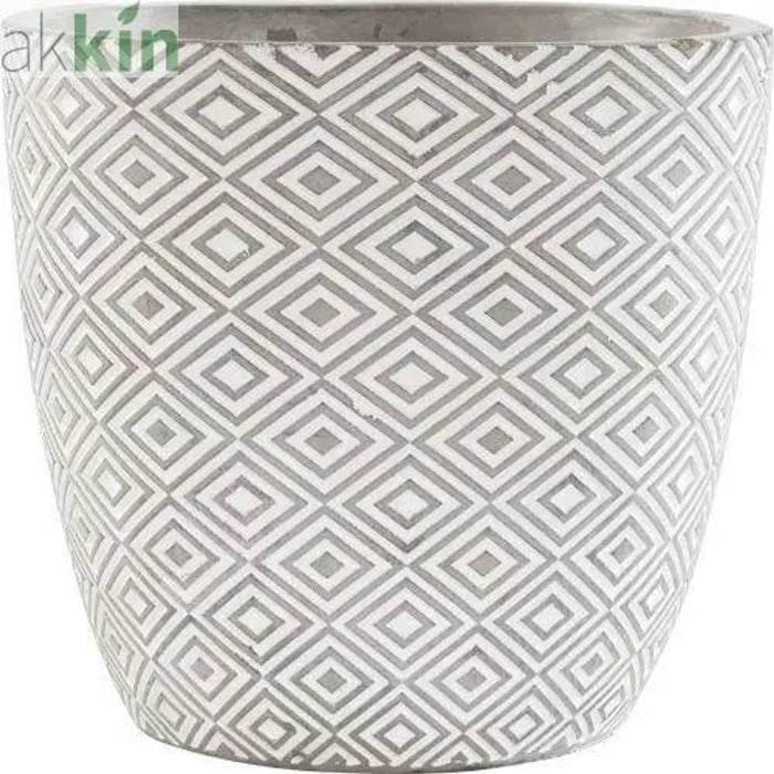 Cement Planter Aztec 18cm AK Kin Garden Supplies