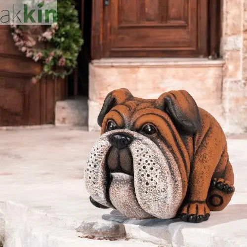 Cement Planter Bulldog 20cm AK Kin Garden Supplies