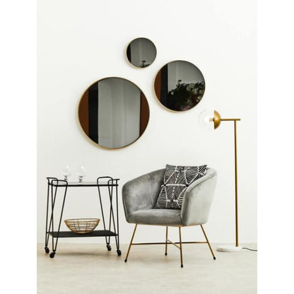 Cindy Small Gold Finish Wall Mirror House, Home & Garden
