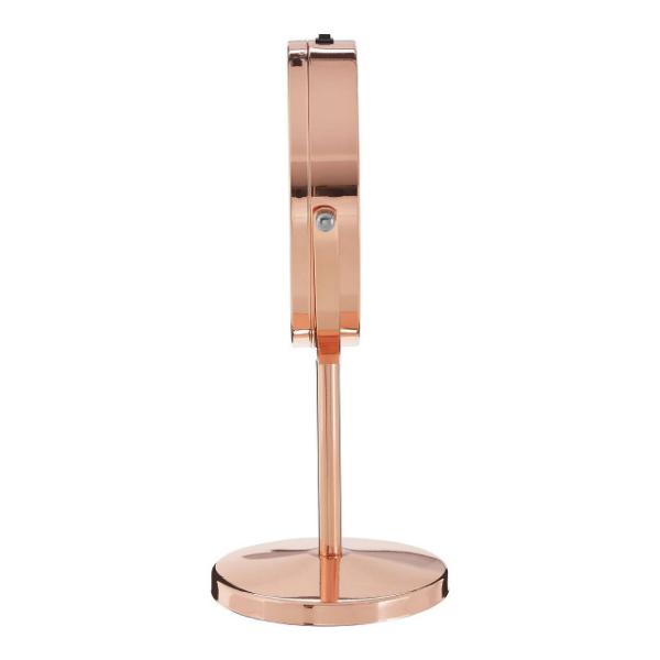 Clara Rose Gold LED Table Mirror House, Home & Garden