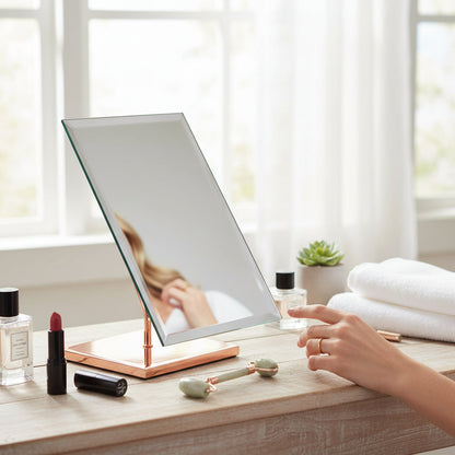 Clara Rose Gold Table Mirror House, Home & Garden