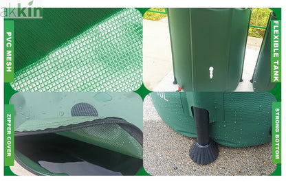 Collapsible Water Butt - 300lt - AK Kin Garden Supplies
