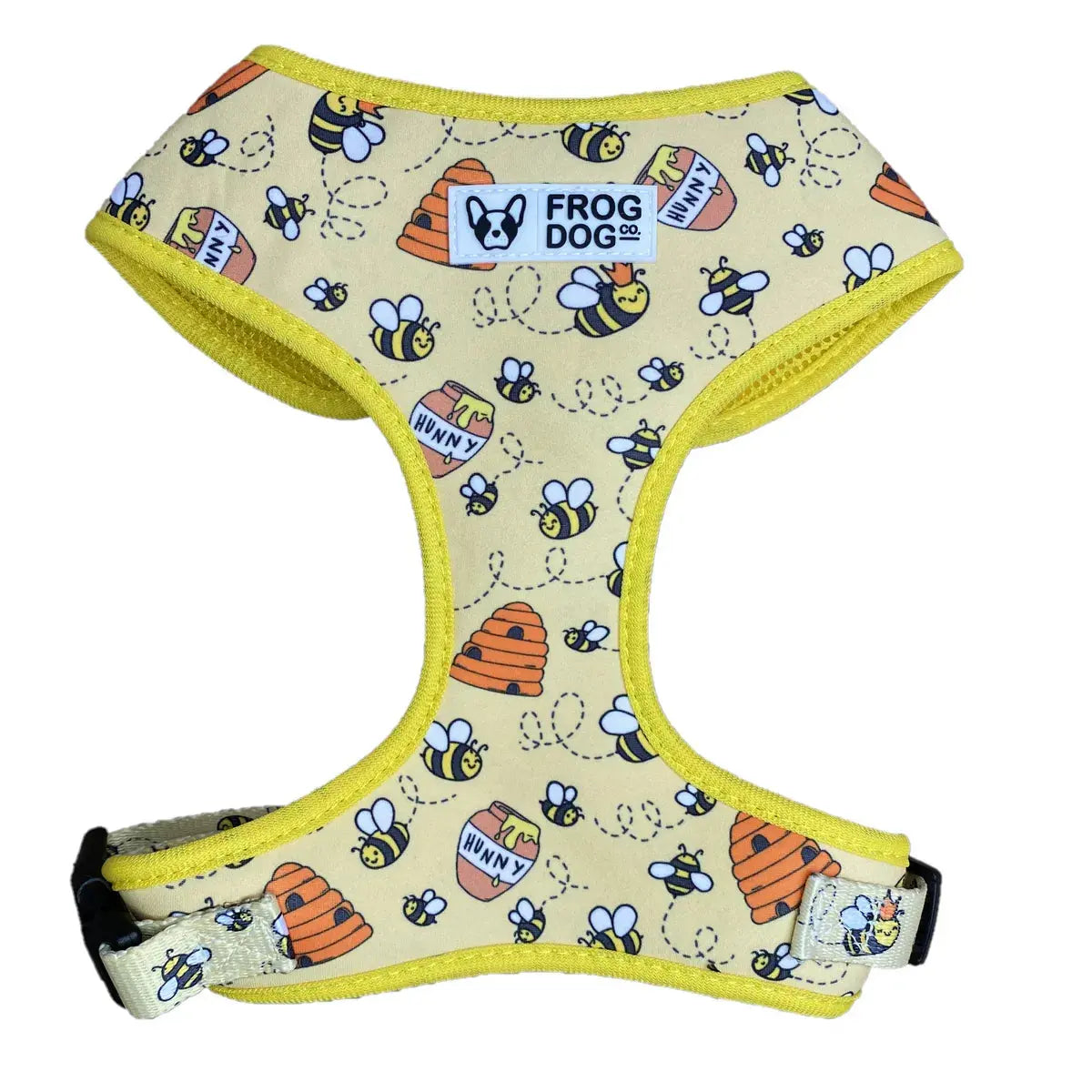 Comfy-Wear Adjustable Dog Harness - Bee Kind - MEDIUM Neck 38-48cm / Chest 46-64cm AK Kin Garden Supplies
