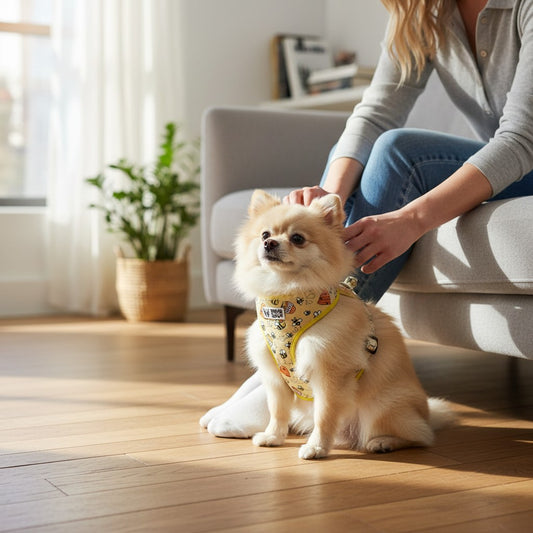 Comfy-Wear Adjustable Dog Harness - Bee Kind - Extra Small - Neck 26-36cm / Chest 34-46cm