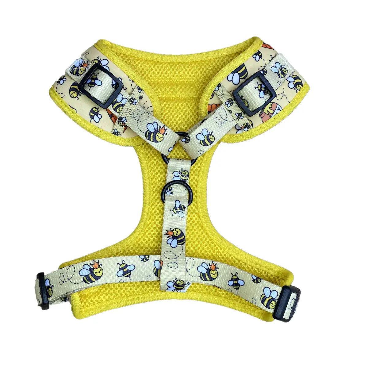 Comfy-Wear Adjustable Dog Harness - Bee Kind - MEDIUM Neck 38-48cm / Chest 46-64cm AK Kin Garden Supplies