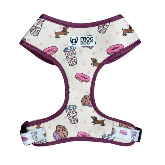 Comfy-Wear Adjustable Dog Harness -  Puppaccino - MEDIUM Neck 38-48cm / Chest 46-64cm AK Kin Garden Supplies