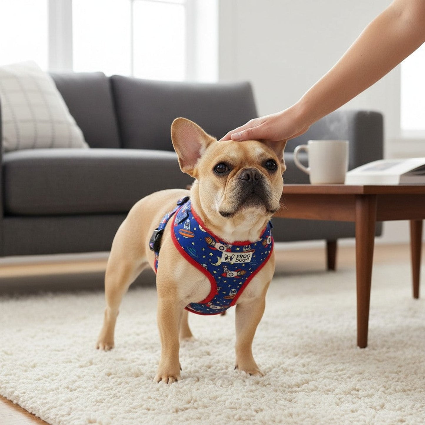 Comfy-Wear Adjustable Dog Harness - Zoomies Extra Small - Neck 26-36cm / Chest 34-46cm