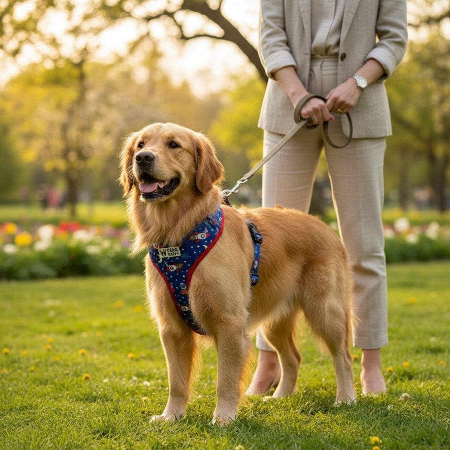 Comfy-Wear Adjustable Dog Harness - Zoomies Large - Neck 44-56cm / Chest 54-78cm