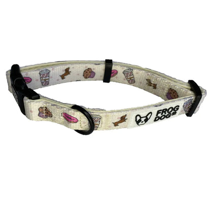 Comfy-Wear Dog Collar - Puppaccino Medium 2.0cm width / 32-50cm Neck AK Kin Garden Supplies