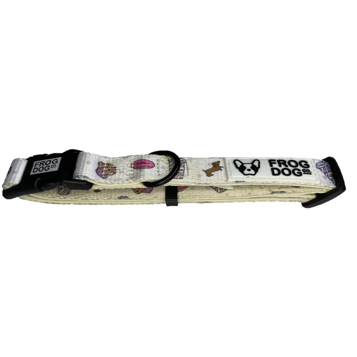 Comfy-Wear Dog Collar - Puppaccino Medium 2.0cm width / 32-50cm Neck AK Kin Garden Supplies