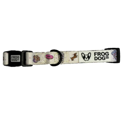 Comfy-Wear Dog Collar - Puppaccino - XS 20-30cm Neck AK Kin Garden Supplies