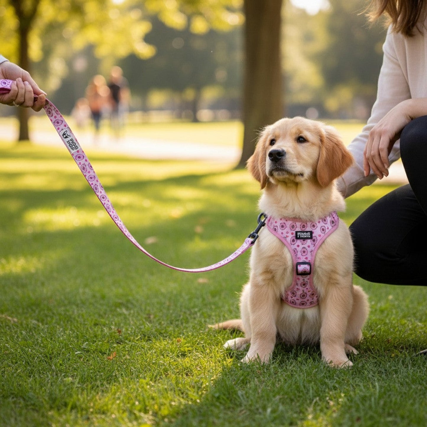 Comfy-Wear Dog Lead - Piggy Passion - LARGE Chunky 2.5cm width / 152cm length