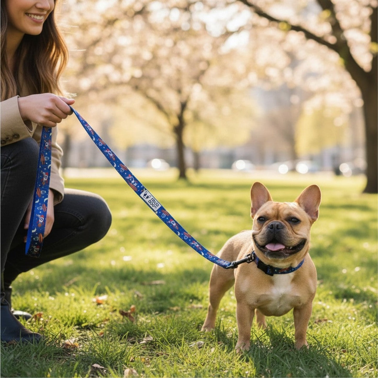Comfy-Wear Dog Lead - Zoomies - Chunky 2.5cm width / 152cm length