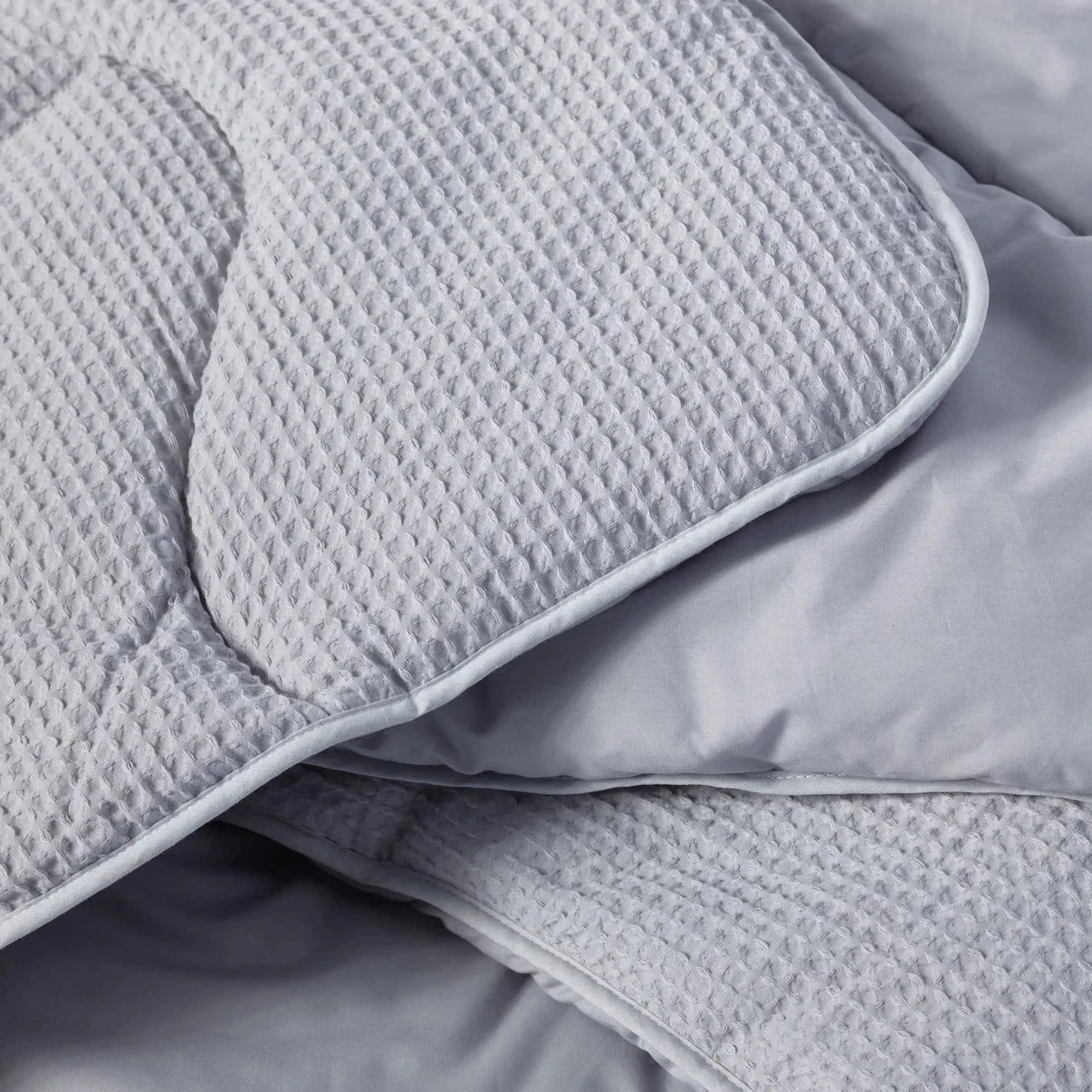 NIGHT OWL® - NATURAL COTTON WAFFLE COVERLESS DUVET - DOUBLE 10.5 tog - GREY House, Home & Garden