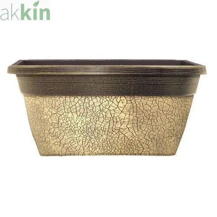 Crackle Window Box 30cm  Ceramic Cream AK Kin Garden Supplies
