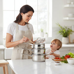 Crosse 3-Piece Stainless Steel Saucepan Set House, Home & Garden