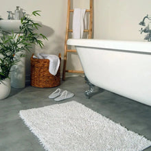 Curly Tumble Twist Bath Mat - 100% Cotton White AK Kin Garden Supplies