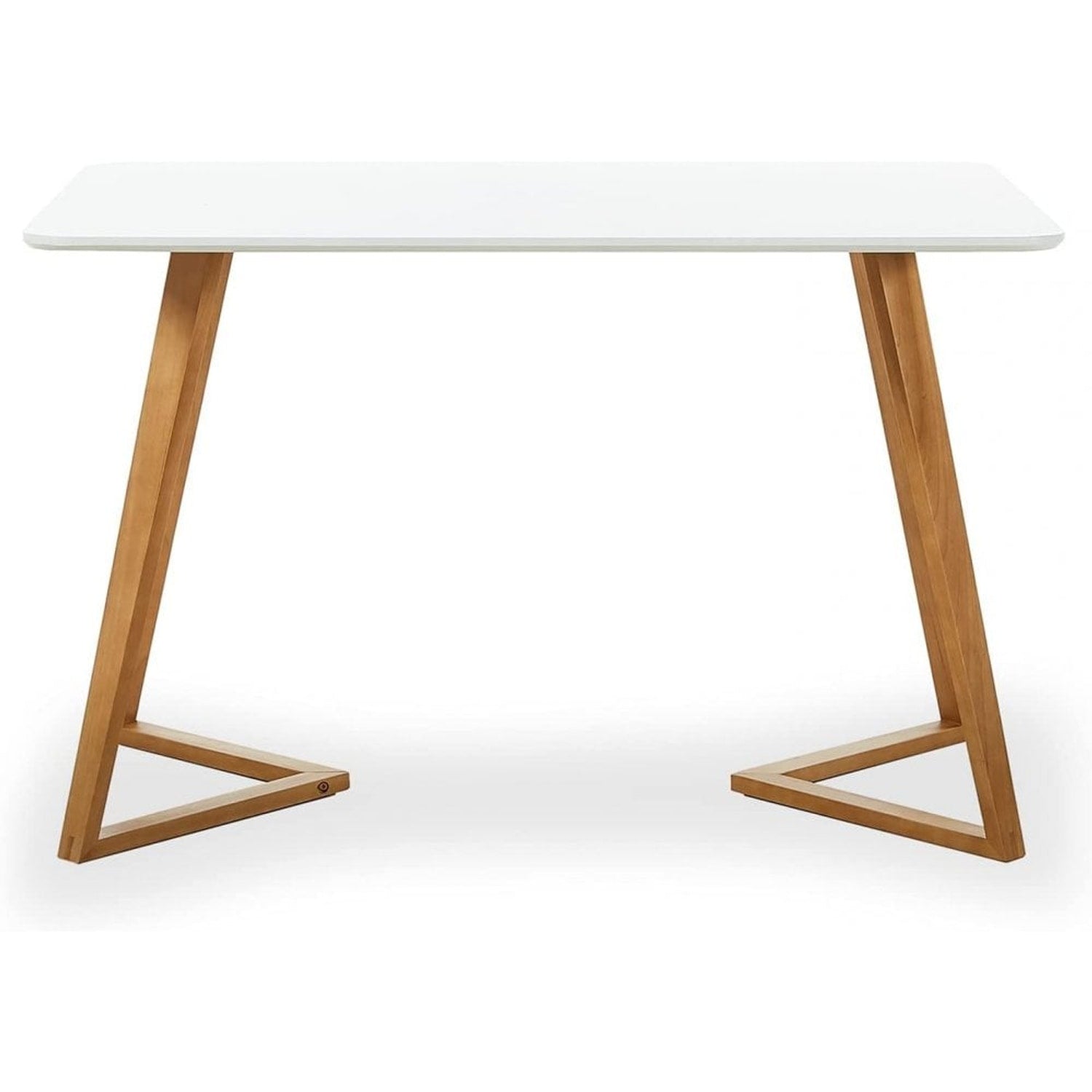 Dallas Scandinavian-inspired Dining Table -Easy Clean Wooden Table Top with Wooden Legs PN Home