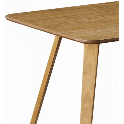 Dallas Scandinavian-inspired Dining Table -Easy Clean Wooden Table Top with Wooden Legs PN Home