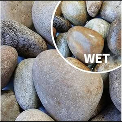 Decorative Scottish Beach Cobbles 75-50mm 25kg - AK Kin Garden Supplies