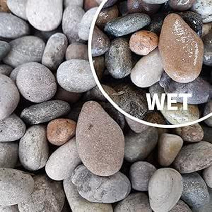 Decorative Scottish Beach Pebbles 30-20mm 25kg - AK Kin Garden Supplies
