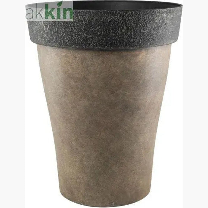 Diablo Planter Tall Round 43.5cm Brown AK Kin Garden Supplies
