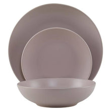 Elmira 12 Piece Grey Stoneware Dinner Set House, Home & Garden
