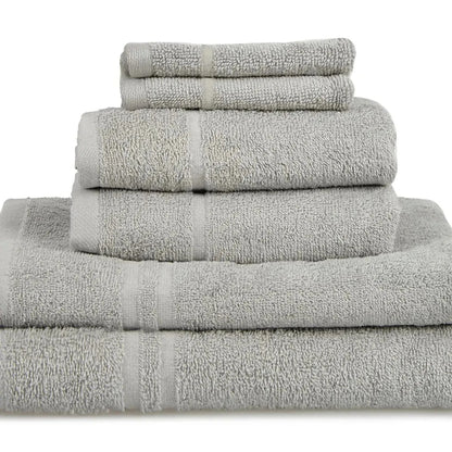 Essentials 6pk Ribbon Tied Towel Bale - Silver Grey AK Kin Garden Supplies