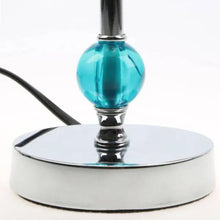 Evaine Teal Acrylic Ball Table Lamp AK Kin Garden Supplies