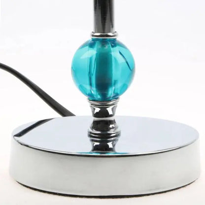 Evaine Teal Acrylic Ball Table Lamp AK Kin Garden Supplies
